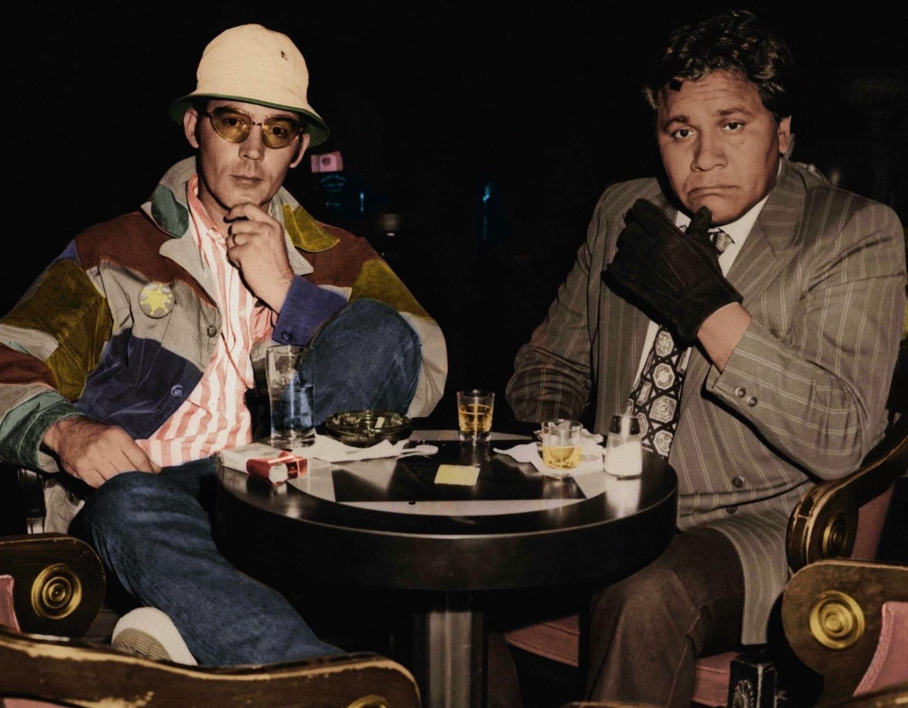 “Hunter S. Thompson and Oscar Zeta Acosta at Caesar’s Palace, 1971.”